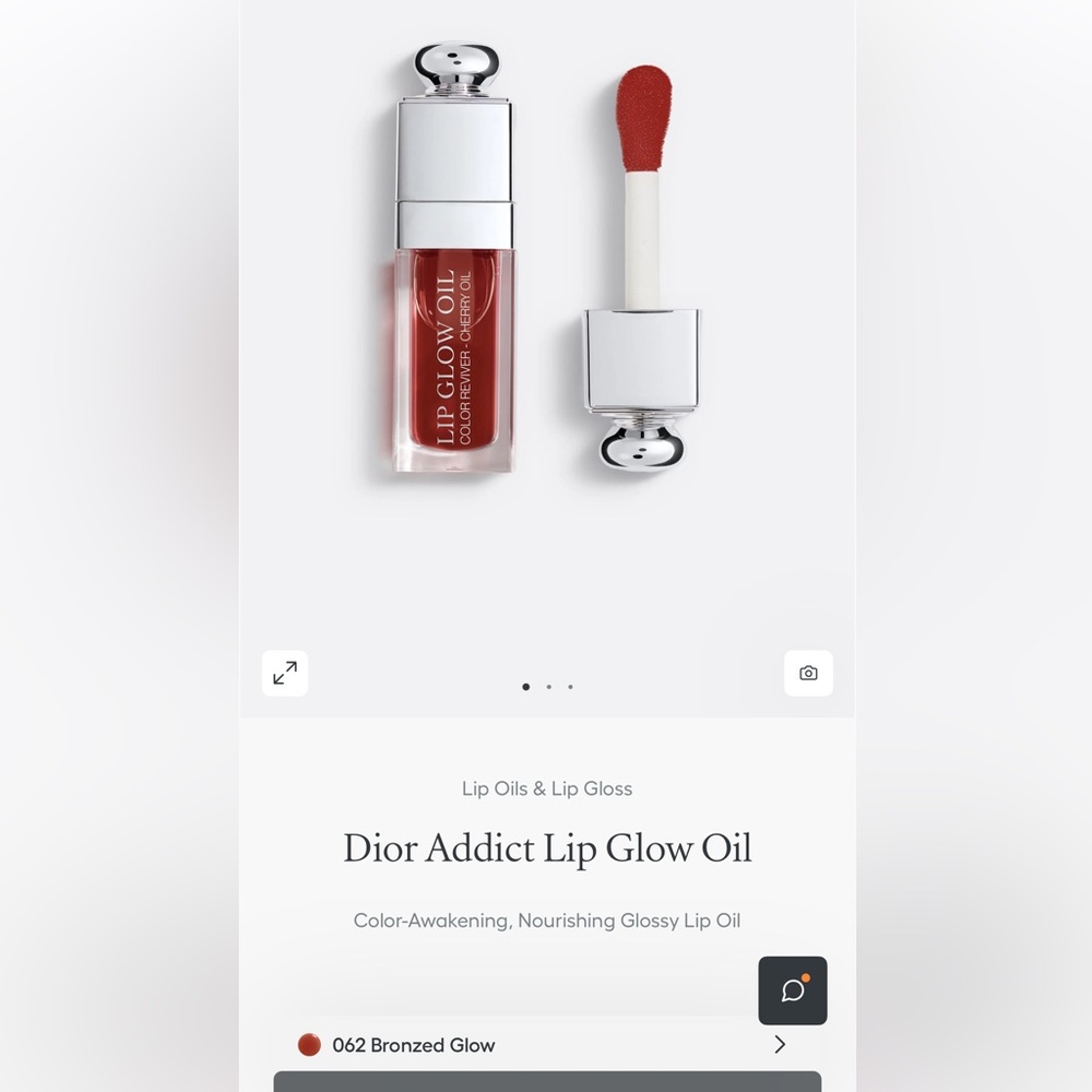 Dior addict Lip Glow Oil in the color bronzed glow #62
